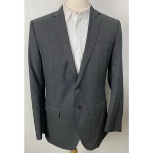 Men Banana Republic Marzotto Fabric 2-button wool blazer sport coat jacket, 42R